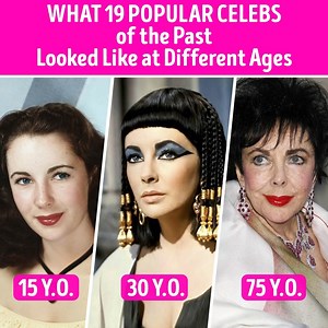 What 19 Popular Celebs of the Past Looked Like at Different Ages | CelebRatings