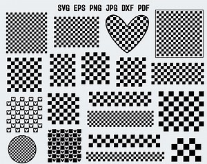 Checkered Pattern SVG | Seamless Checkered Pattern SVG | Checkered Pattern Cut File Cricut Clipart Silhouette | Checkerboard Svg Retro SVG - Etsy