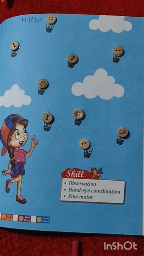 paste button on paper kids activities 💕🌸#youtubeshorts #shortsfeed #craft #artandcraft #kidslearning