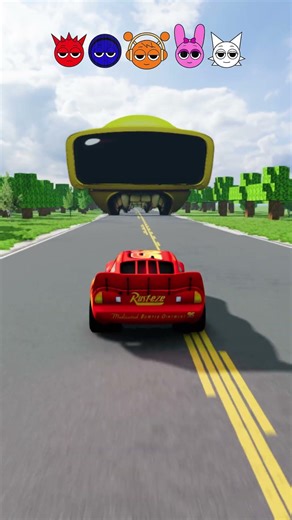 McQueen vs sprunki #shorts #sprunki