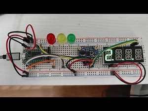 Teensy 4.0 with Micropython and the HT16K33 display library.