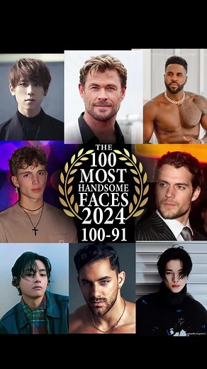 2024年版 世界で最もハンサムな顔100人 100-91