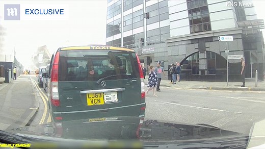 Moment scaffolding collapses in Reading leaving two people injured