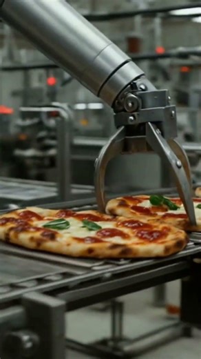 Inside a Pizza Factory 🍕 (Pizzas Made in Seconds #howitsmade #foodfactory #usa