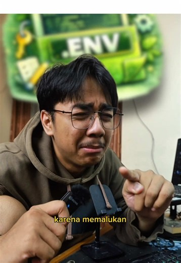 ABSEN YANG PERNAH GASENGAJA ☝️ Banyak developer pemula sering tidak sadar bahwa file .env berisi “rahasia dapur” aplikasi seperti API key, database password, atau token autentikasi. Kalau file ini sampai ter-push ke GitHub, apalagi di repository publik, siapa saja bisa mengambil kredensial tersebut dan menyalahgunakannya—mulai dari mengakses database, memakai API berbayar, sampai mengambil alih layanan kita. Karena itu, biasakan selalu menambahkan .env ke dalam .gitignore dan hanya membagikan fi