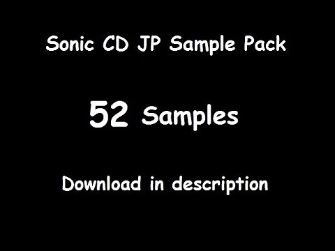 Sonic CD Sample Pack + Some of it's origins