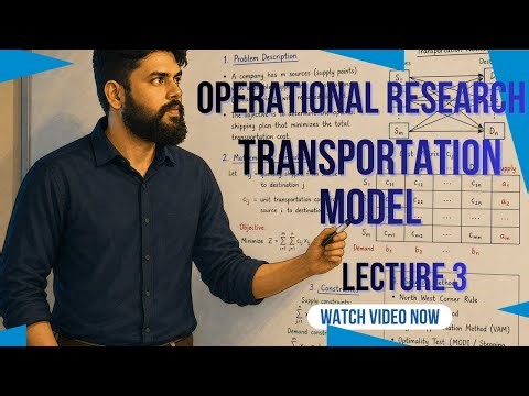 Operational Research- Transportation Model - 3