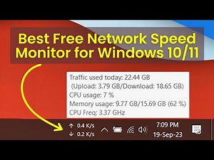 Best Free Network Speed Monitor for Windows 10/11 | TrafficMonitor Setup
