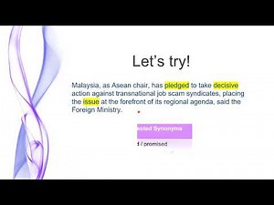 LCC401 MOOC: Paraphrasing Strategies [Lesson 1 - Using Synonyms to Paraphrase]