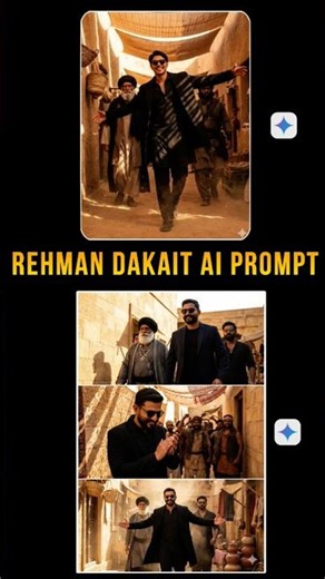 Rehman Dakait Viral Ai Photo Editing Prompt | Dhurandhar Movie Google Gemini Photo Editing #shorts