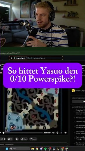 The fastest way for a Yasuo 0/10 Powerspike 😂 #leagueoflegends
