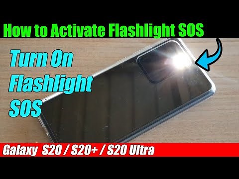 Galaxy S20/S20+: How to Activate Flashlight SOS