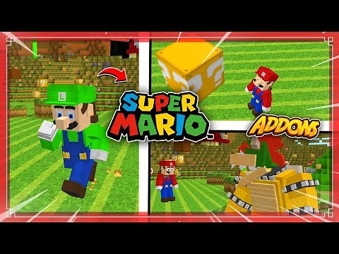 INCRÍVEL! SUPER MARIO NO SEU MINECRAFT BEDROCK EDITION!! 1.19.63 OFICIAL - Super Mario - MCBE ADDONS