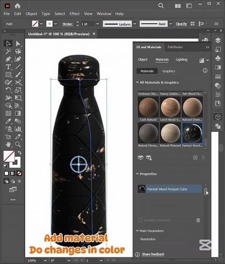 Designing a Modern 3D Bottle from Scratch | Adobe Illustrator & Dimension