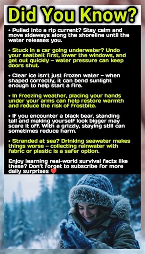 These Simple Survival Tips Could Save Your Life 😱