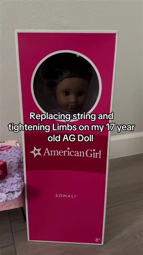 I did a really simple process but I will retighten her limbs the more standard way in the future. #agdolls #repairingagdoll