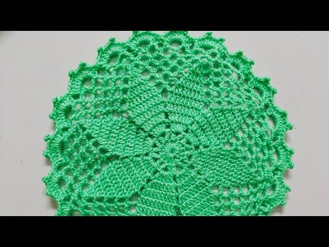 Crochet Flower Place Mat, Doily, Pot Holder , Table Centre Piece, Very Easy ,Beginners Friendly!!!!
