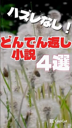 【どんでん返し】おすすめ小説4選！！#小説#どんでん返し#ミステリー#サスペンス#おすすめ小説#本#読書#紹介#おすすめ