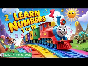 Number Train Song for Kids| Learn Numbers 1-10 Fun Counting Adventure | Nursery Rhymes for Children