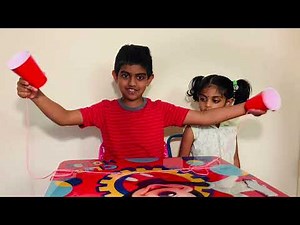 How to make a String Telephone. How Sound waves travels. How to make paper cup phones.