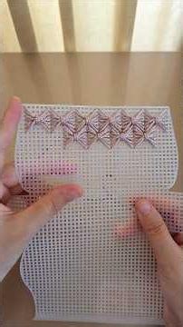 Plastic canvas bag pattern #diybag #plasticcanvasbag #handmade