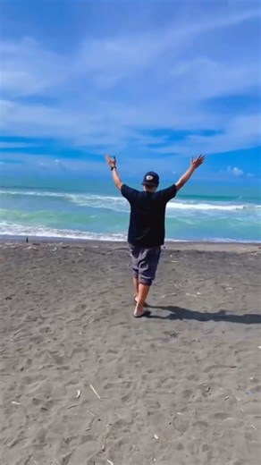 blue beach in central java