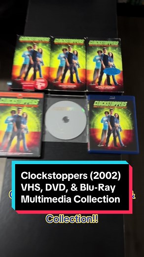 Clockstoppers (2002) VHS, DVD, & Blu-Ray Multimedia Collection #clockstoppers #paramount #nickelodeonmovies #vhs #dvd #bluray #multimedia #mediacollection #paramountplus #2002 #march29th