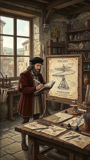 Leonardo da Vinci Sketched Ideas That Seemed Impossible #davinci