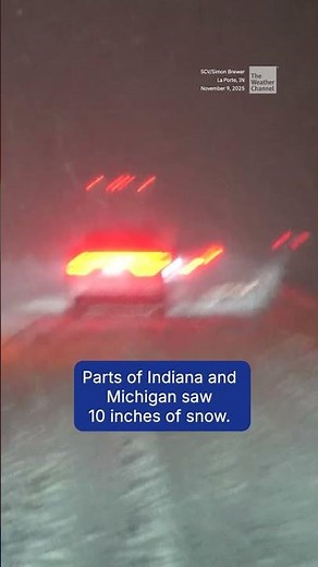 Lake-Effect Snow Makes A Mess In The Midwest