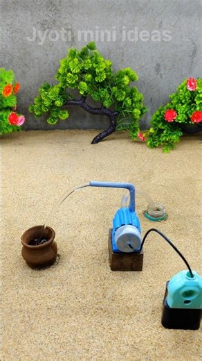 Diy mini ideas and mini motor water pump science project video # 803