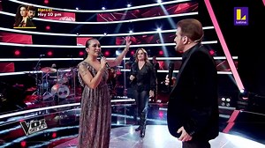15M views · 313K reactions | ¡Se prendió el escenario de #LaVozSenior! ❤️ Daniela Darcourt cantó junto al Dúo Pimpinela  "A esa"  | Latina.pe | Facebook