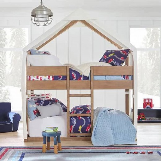 Snowy days bring the play inside!❄️🚒 Shop Bunk Beds: http://bit.ly/2PTWVSb? | Pottery Barn Kids