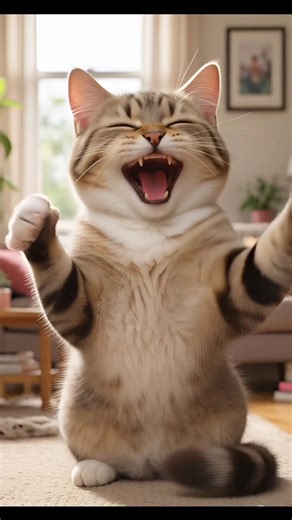 “The Funniest Laughing Cat Ever 😹”