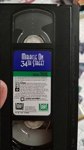 Miracle on 34th Street (1947) 1997 50th anniversary VHS overview