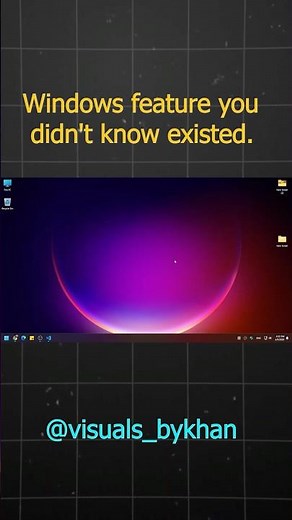 No one knows this existed in windows #pctips