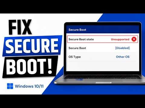 How to fix Secure Boot state Unsupported in Windows 10/11 (Full Tutorial)