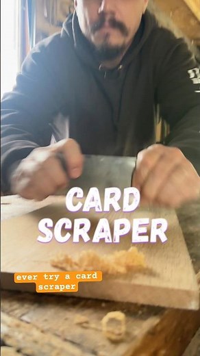 The humble card scraper… #woodworking #diy #woodworker #craft