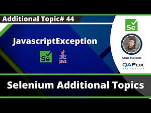 JavascriptException - Selenium Exception Type