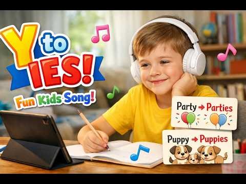 Spelling Rule Song: Change Y to IES | Fun Grammar Song for Kids