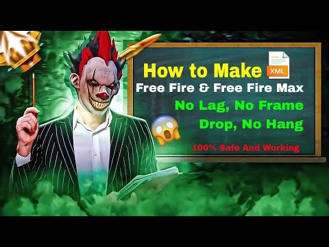 How to make XML in Free fire & Free Fire Max - Free Fire Lag Fix XML Config Kaise Banaye? #tutorial