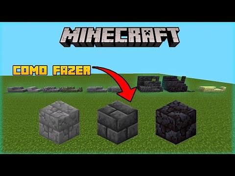 COMO FAZER OS BLOCOS DE PEDRA NO MINECRAFT