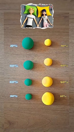 💚💛 Which Color Wins? 90% Green or 90% Yellow? | Miraculous Ladybug #claymixing #miraculousladybug