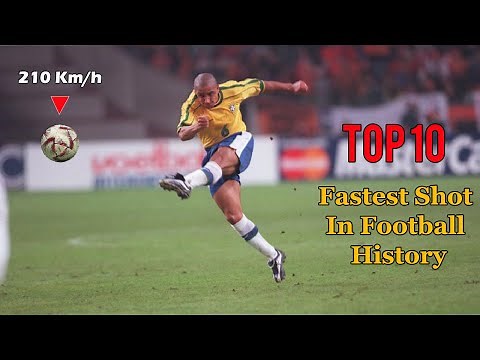 Ranking the 10 fastest shots ever recorded in football history 🚀