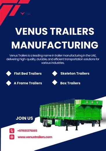 Box Trailers in the UAE | Secure & Custom Trailer Solutions by Venus Trailers#trailermanufacturing