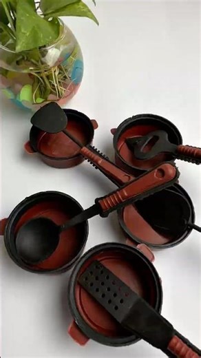 Mini Kitchen Toy Set 🫕🥘| Cooking Fun #shorts