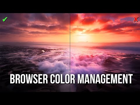 How to setup proper color management in a web browser