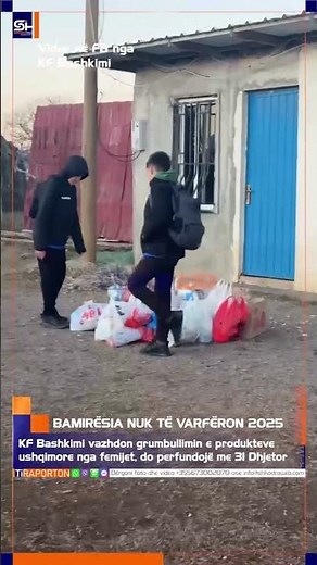 ShkodraWeb | KF Bashkimi vijon traditën, fëmijët mbledhin ushqime për njeërzit në nevojë