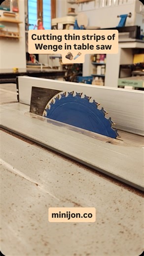 Nishant Jonathan on Instagram: "Cutting thin strips of wenge on table saw. Wenge wood comes from the Millettia laurentii tree, a species native to Central and West Africa, known for its deep, dark brown color, bold grain, hardness, and resistance to decay, making it prized for high-end furniture, flooring, and musical instruments. This particular piece will go in lids of custom boxes I am making for an order. #wenge #hardwood #exoticwood #woodcraft #woodworkforall #dailyreels #soothing #tipsandt