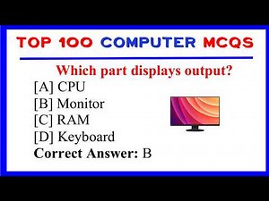 Computer 100 MCQs with Answers | Computer GK MCQs Quiz | 100 Important Questions for Exams