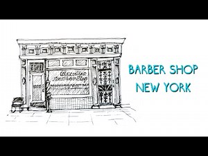 #2 - How to draw Barber shop, New York